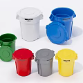 Modern bucket storage bucket 3d model