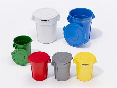 Modern bucket storage bucket 3d model