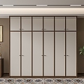 Middle style wardrobe 3d model