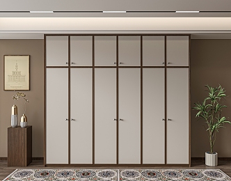 Middle style wardrobe 3d model