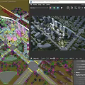 Urban Aerial Planning With High Rise Buildings Roads And Green Spaces