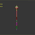 Scepter Ancient Scepter Cane Ancient Scepter Magic Scepter Metal Scepter Classical Scepter Magic Scepter 3d model