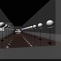 Baoneng Urban Development Modern Exhibition Space With Urban Night View And Mirrored Surfaces