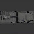Armored Six Wheeled Military Vehicle With Mounted Cannon And Military Green Exterior Design