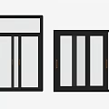modern sliding window 3d model
