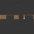 Wooden Tables With Two Shapes Featuring Drawers And Smooth Surface On Black Background