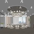 New Chinese-style private room box 3d model