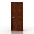 Modern Interior Door Solid Wood Door 3d model