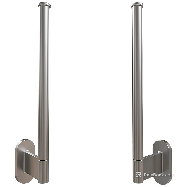 Modern Bathroom Accessories Sleek Stainless Steel Towel Bars For Home Decor 3d model 