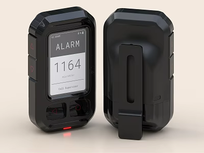 Industrial Gas Detection Alarm With Digital Display And Durable Alarm Function Design 3d model