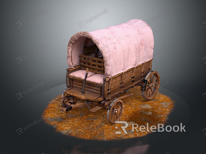 European-style carriage four-wheeled carriage transportation model