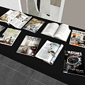 Books Books Magazine Ornaments 3d model