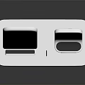 Modern White Charging Stand With Dual Holders For Phones And Devices