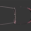 Stylish Pink And Black Sunglasses With Bow Decoration And Gradient Dark Lenses