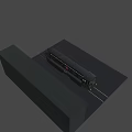 Black Military Tank Model With Red Star Emblem And TP880 Identification Number Design