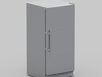 Modern Upright Refrigerator Freezer With Sleek Stainless Steel Exterior And Efficient Cooling System 3d model