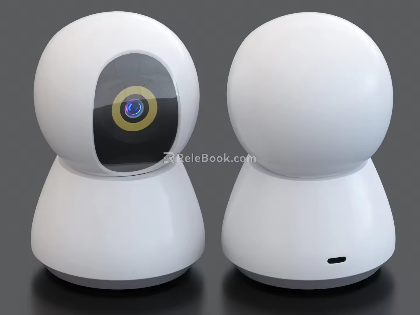 bluetooth speaker voice assistant surveillance camera surveillance camera smart speaker 3d model