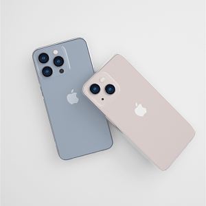 Modern mobile phones 3d model