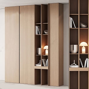 Modern bookcase 3d model