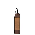 Hanging Punching Bag Sports Equipment For Boxing Training With Brown Orange Design