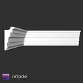 White Decorative Cornice Molding Trim For Modern Interior Architectural Design
