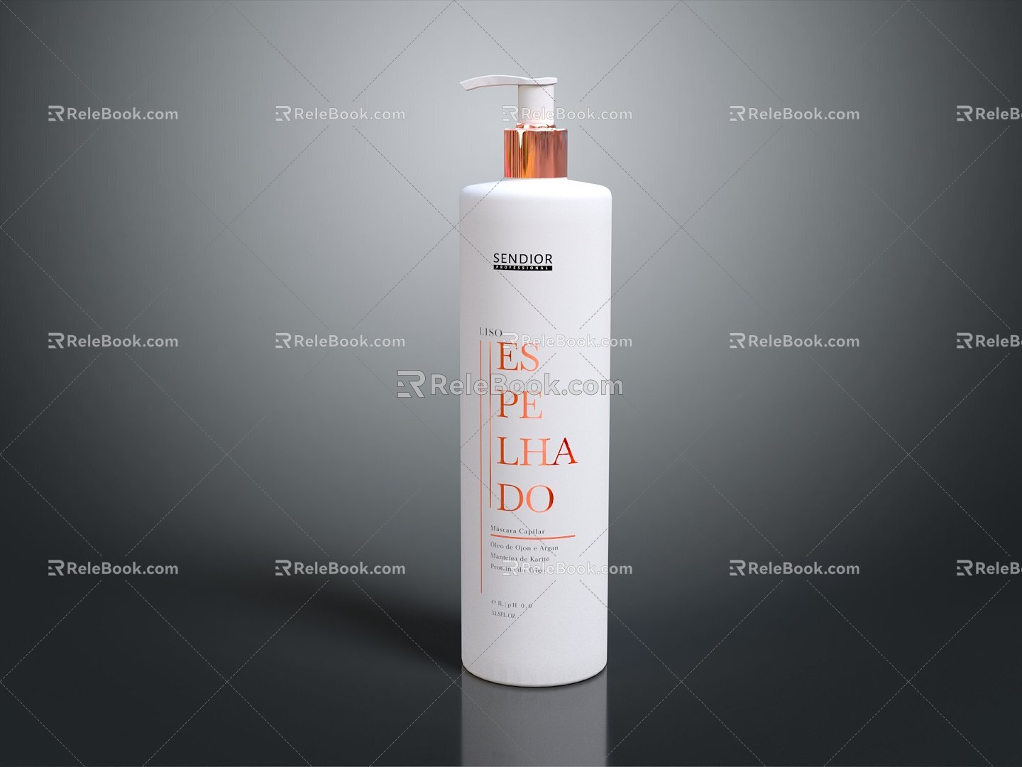 Modern Shampoo Body Soap Bottle Split Bottling 3d model