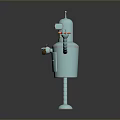 Robot Assistant Small Robot Butler Robot Butler Figure Game Figure 3d model