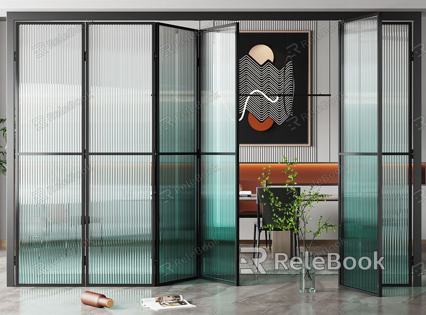 Modern folding door Changhong glass door model