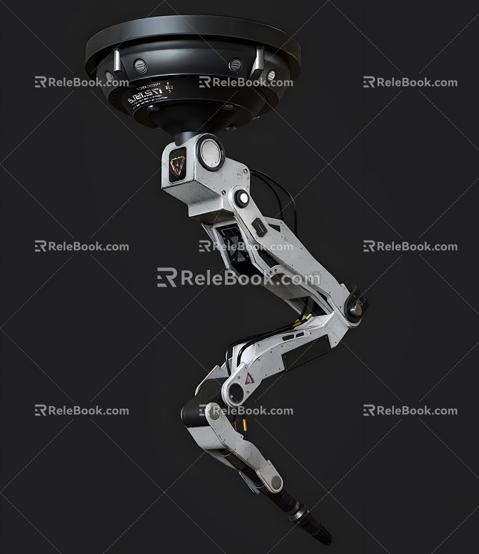 Modern Intelligent Mechanical Arm Modern Realistic Equipment Mechanical Arm Intelligent Commercial Equipment 3d model