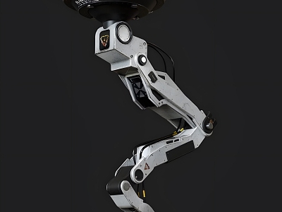 Modern Intelligent Mechanical Arm Modern Realistic Equipment Mechanical Arm Intelligent Commercial Equipment 3d model