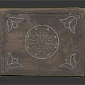 Intricate Handcrafted Wooden Storage Box With Carved Patterns For Decorative Home Storage