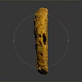Golden Brown Oatmeal Cookie with Chewy Texture and Raisins on Dark Background