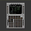 Industrial Electronic Control Panel With Digital Data Display And Keypad Buttons 3d model
