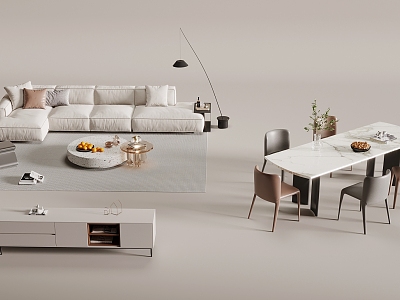 Sofa coffee table combination model