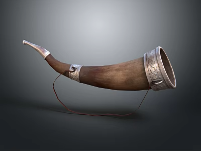 Horn Viking Horn Animal Horn Ox Horn Instrument 3d model