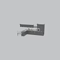 Gray Modern Kitchen Cabinets Interior With Island Counter Dining Table And Chairs