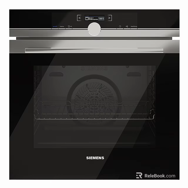 Siemens Modern Kitchen Appliance Oven With Glass Door And Interior Design Features 3d model 