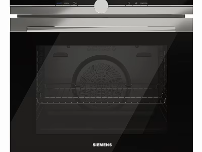 Siemens Modern Kitchen Appliance Oven With Glass Door And Interior Design Features 3d model