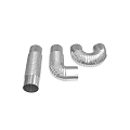 Metal Corrugated Pipes For Ventilation With Straight Elbow And U Shaped Design