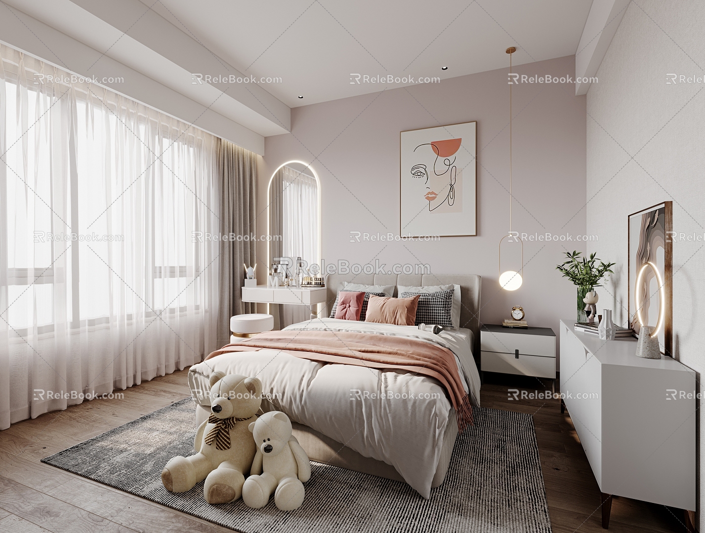 Girl's Room 3d model