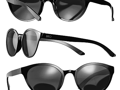 Stylish Sunglasses Accessory Set With Various Trendy Designs For Decorative 3d model