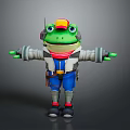 Frog Poison Frog Game Frog Reptile Cold Blooded Animal Reptile 3d model