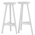 Modern Wooden Bar Stools With Light And Dark Finish For Home Decor