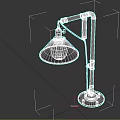 Industrial Style Adjustable Table Lamp With Copper Shade And Metal Arm Stand