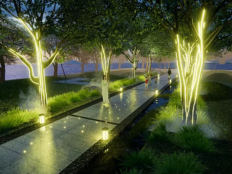 landscape lamp 3d model