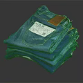 Blue Denim Jeans Stacked With High Flex Label For Modern Casual Wear