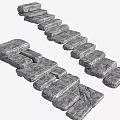Green Slab Steps Park Steps Old Slab Steps Country Stone Steps Natural Slab Steps New Chinese Landscape Setstone Steps Stone Path 3d model