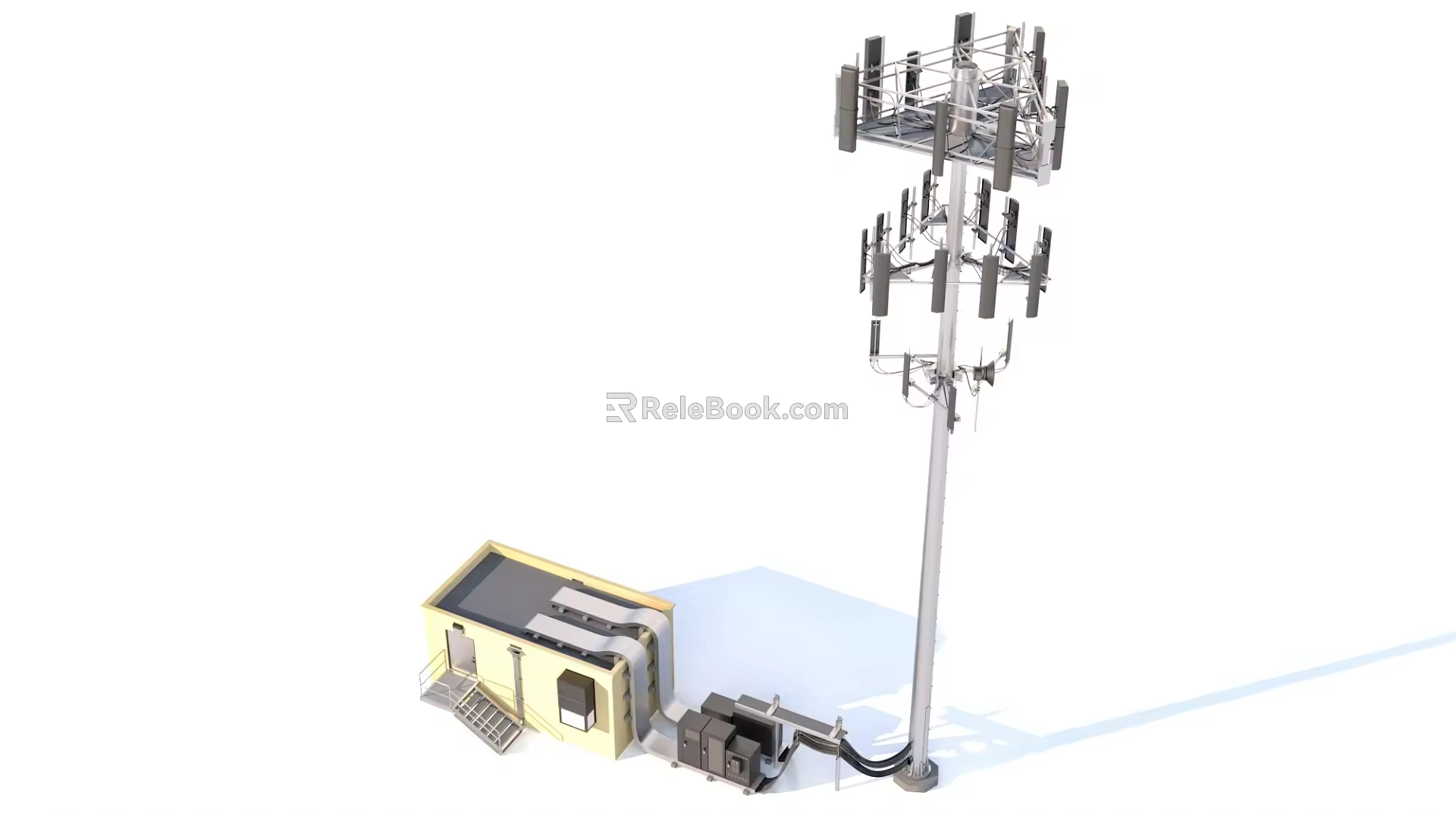 Communication materials Signal tower Public facilities Base station Electronic tower Communication facilities 3d model