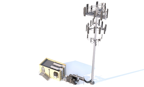 Communication materials Signal tower Public facilities Base station Electronic tower Communication facilities 3d model