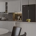 Modern Light Luxury Open Plan Living And Dining Room Interior With Elegant Furniture And Decor